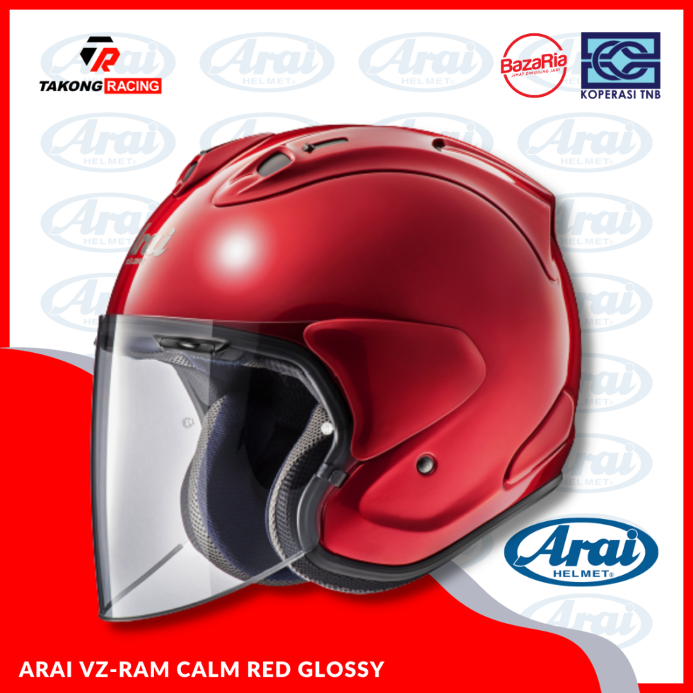 ARAI VZ-RAM CALM RED GLOSSY