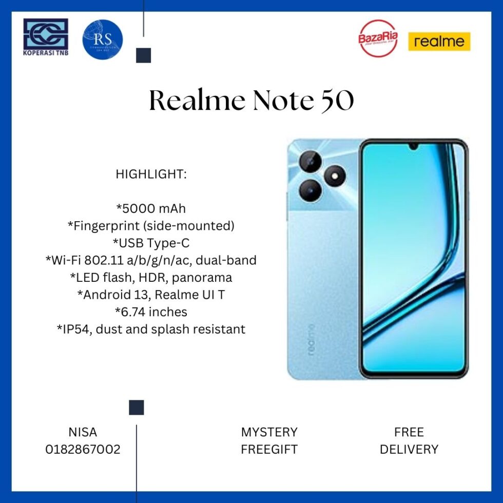 [RS] Realme Note 50 (4+64gb) | (4+128gb)
