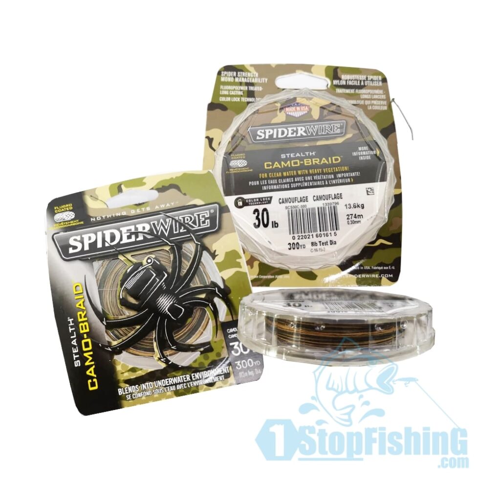 SPIDERWIRE STEALTH CAMO BRAID (NEWEST) 125YDS