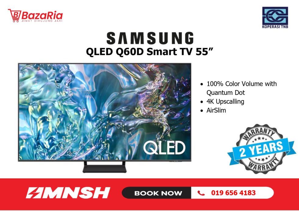 [MNSH] SAMSUNG QLED Q60D SMART TV 55" QA55Q60DAKXXM