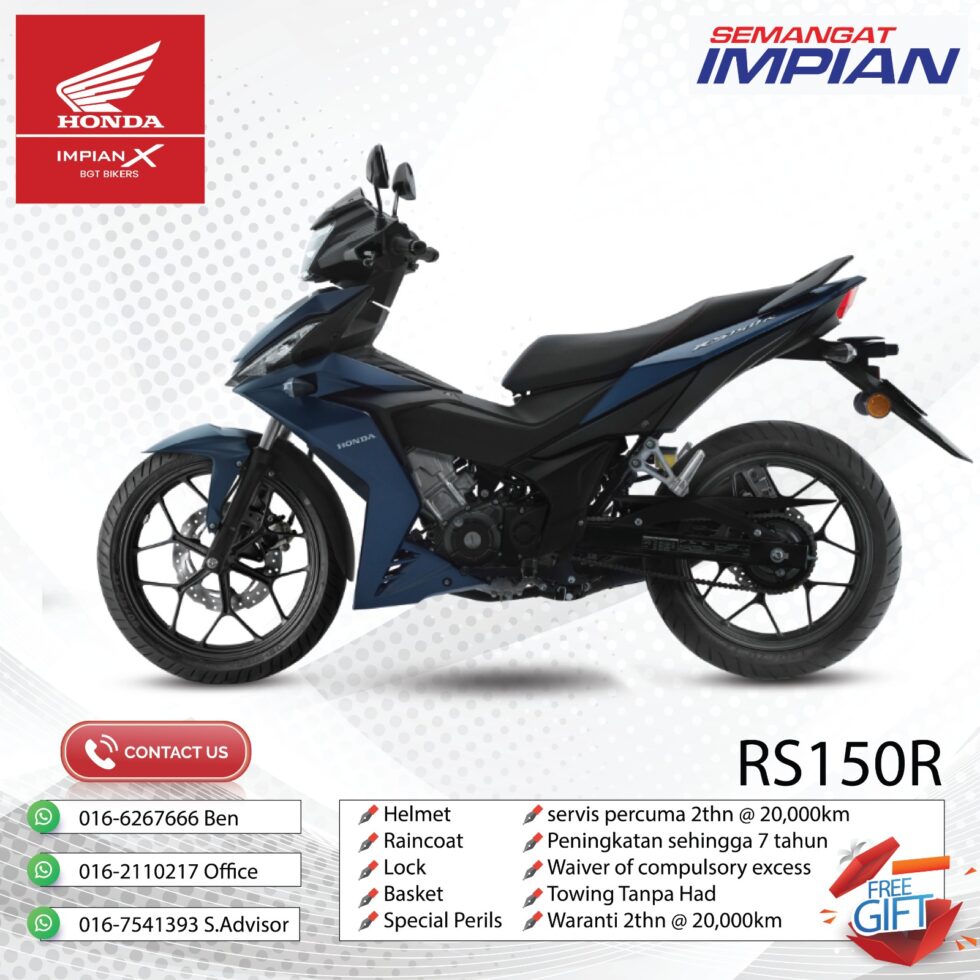 HONDA RS150R - COLOUR WHITE / BLUE / GREY - Image 3