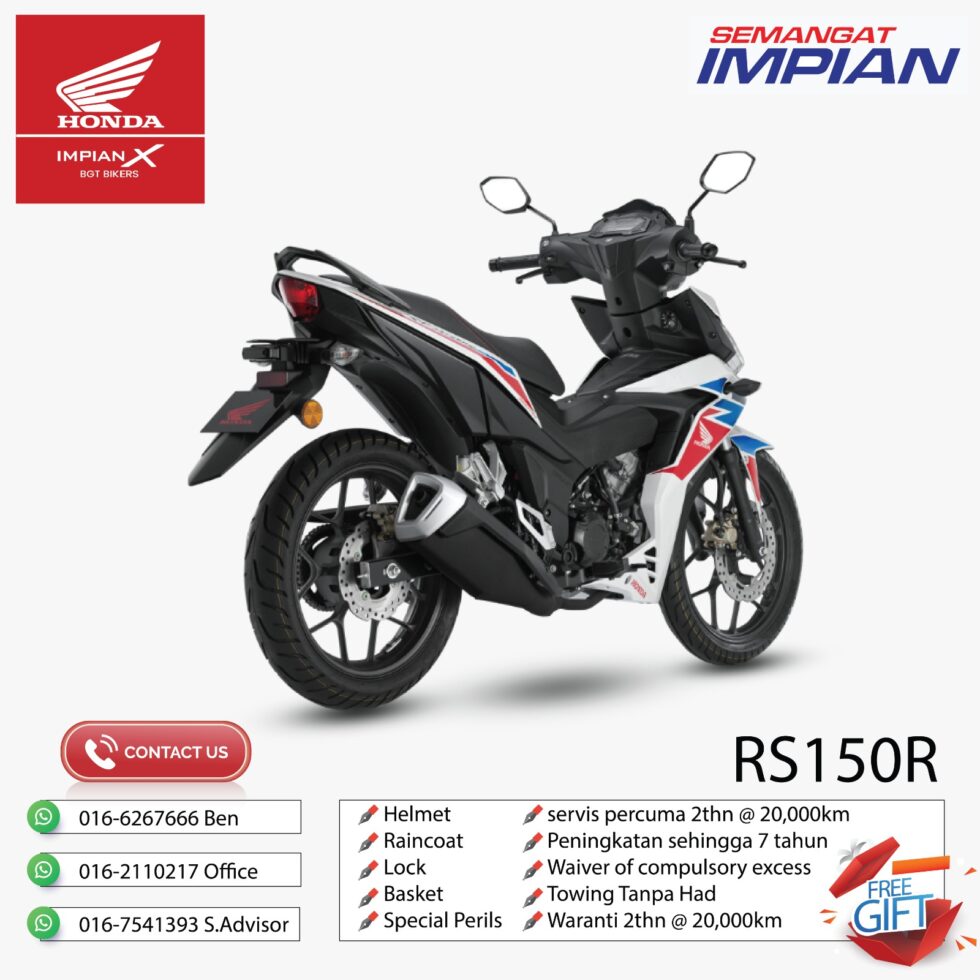 HONDA RS150R - COLOUR WHITE / BLUE / GREY - Image 9
