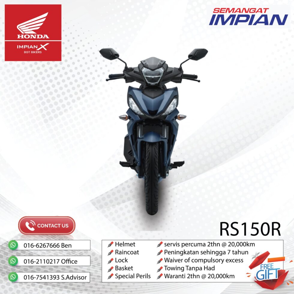 HONDA RS150R - COLOUR WHITE / BLUE / GREY - Image 2