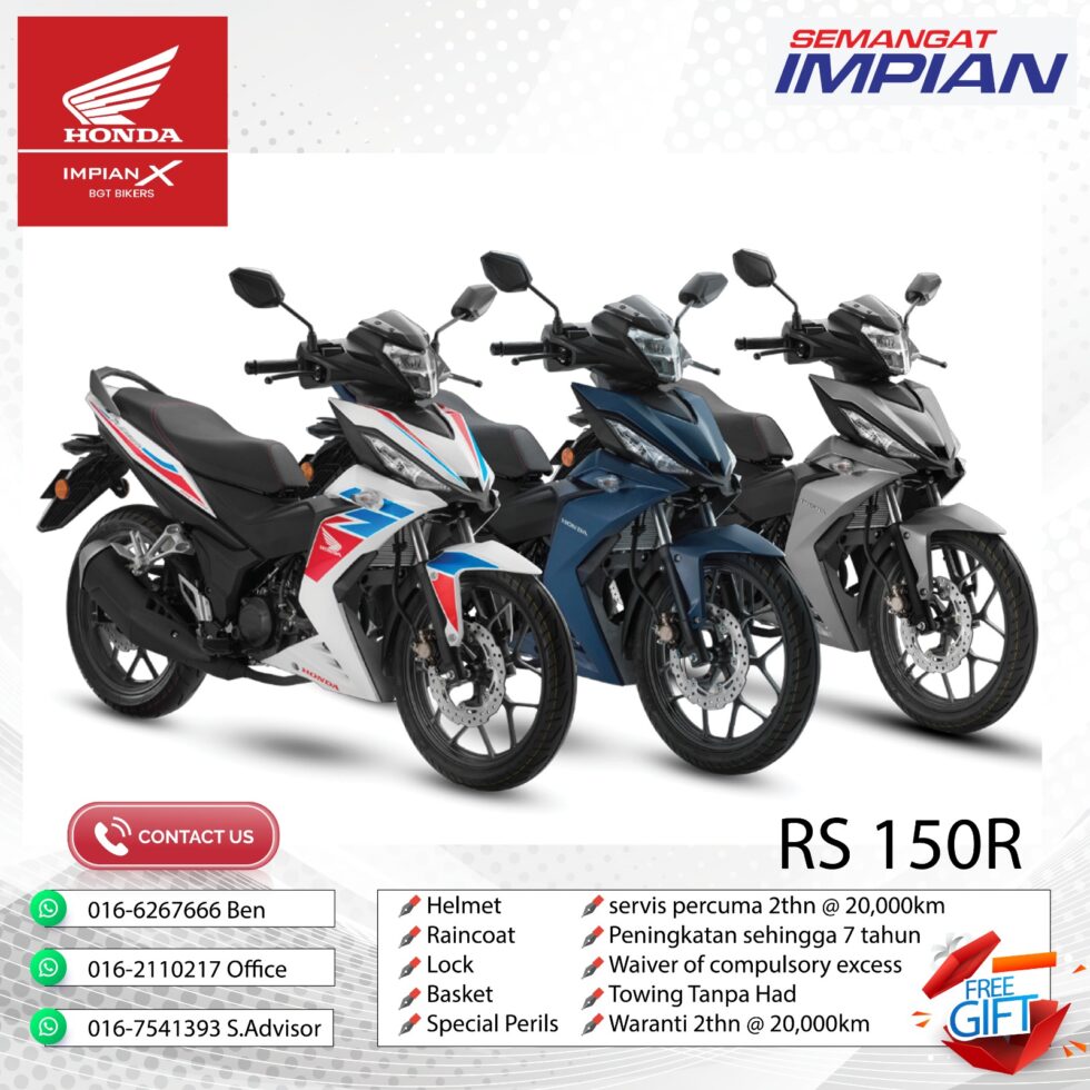 HONDA RS150R - COLOUR WHITE / BLUE / GREY