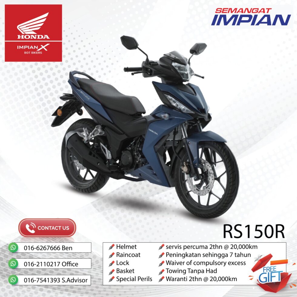 HONDA RS150R - COLOUR WHITE / BLUE / GREY - Image 4