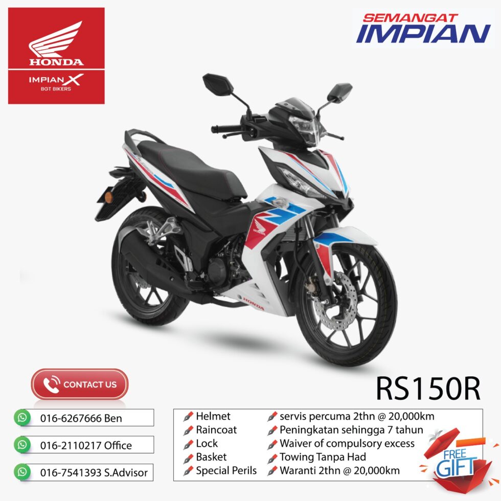 HONDA RS150R - COLOUR WHITE / BLUE / GREY - Image 8