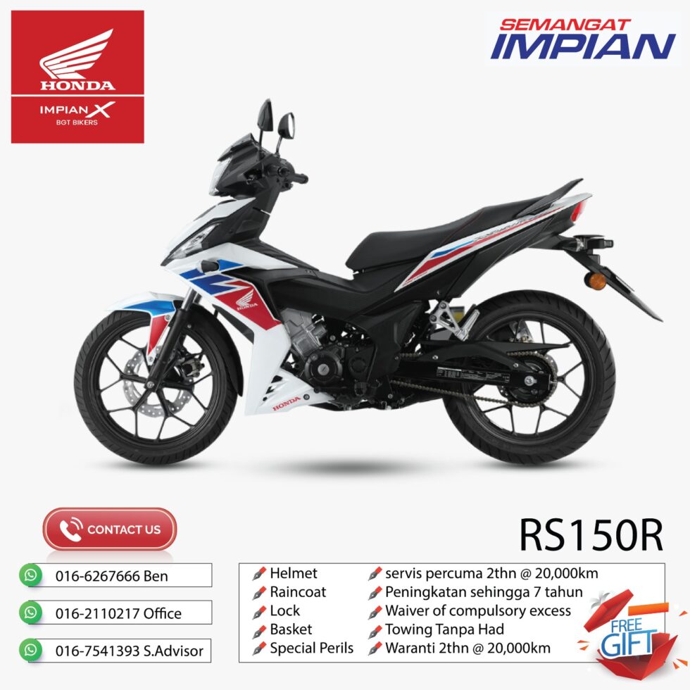 HONDA RS150R - COLOUR WHITE / BLUE / GREY - Image 7