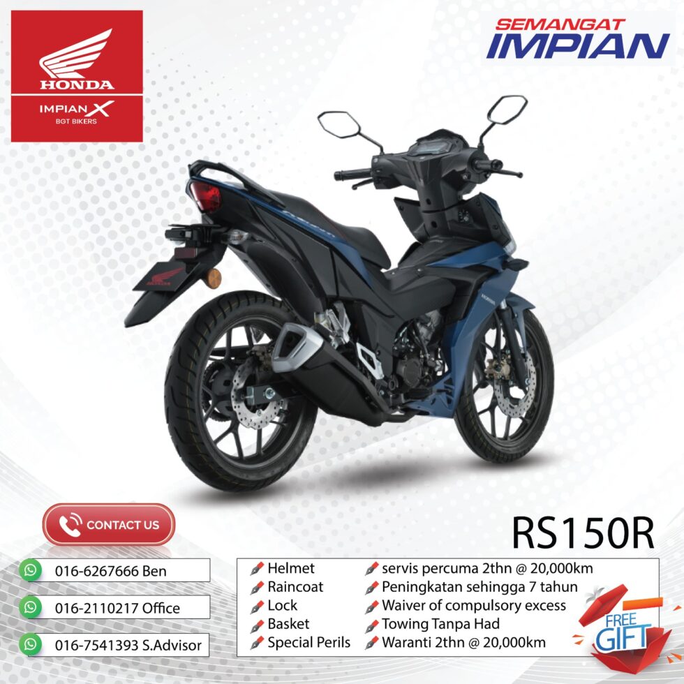 HONDA RS150R - COLOUR WHITE / BLUE / GREY - Image 5