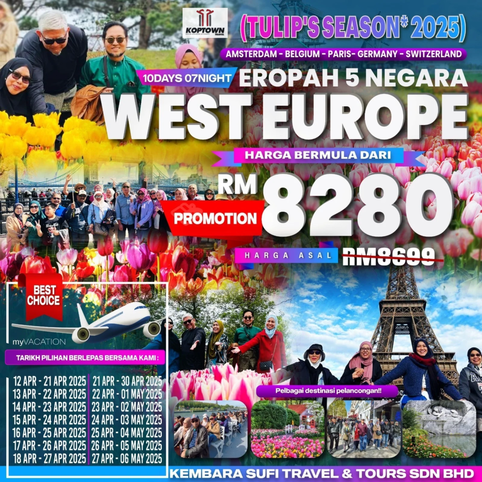 PAKEJ PELANCONGAN WEST EUROPE