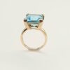 Blue Topaz Ring in 9K Yellow gold