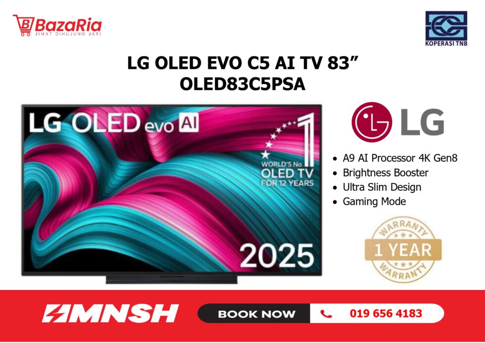 [MNSH] 83" LG OLED EVO AI TV C5 #OLED83C5PSA