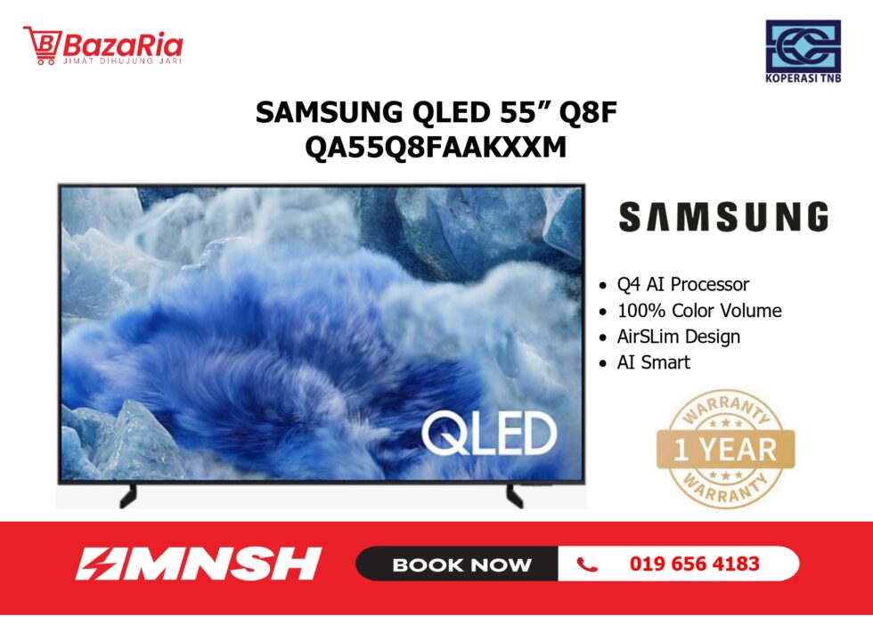 [MNSH] 55" SAMSUNG TV QLED Q8F #QA55Q8FAAKXXM