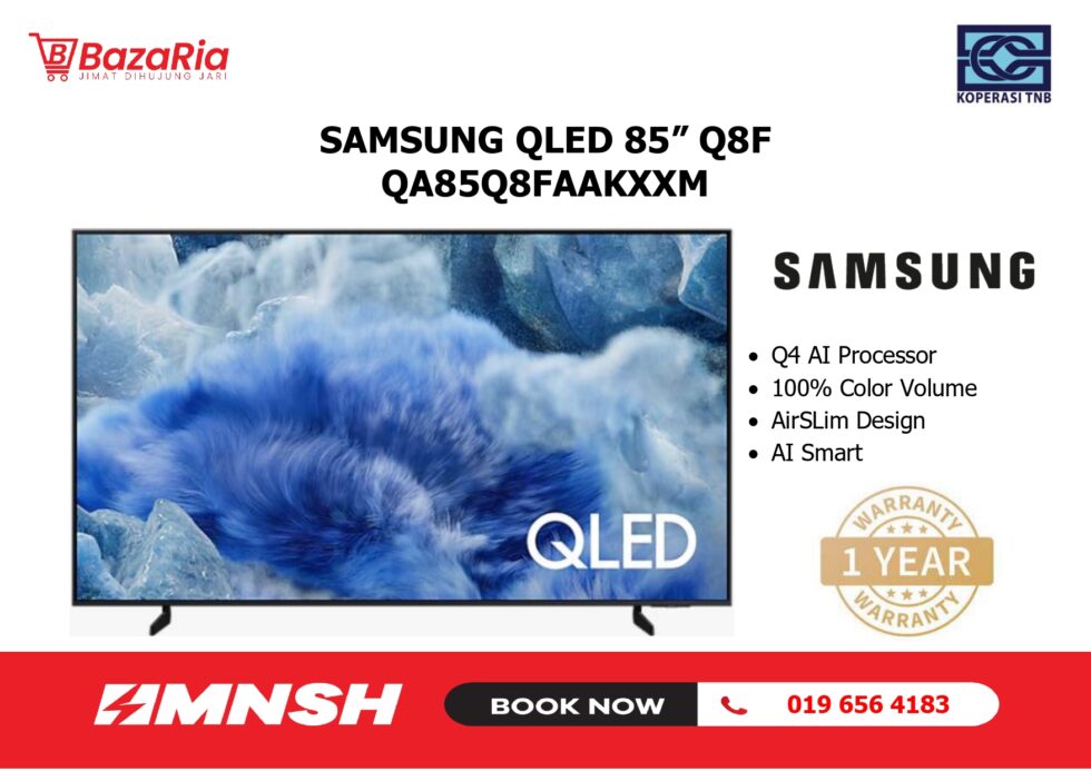 [MNSH] 85" SAMSUNG TV QLED Q8F #QA85Q8FAAKXXM