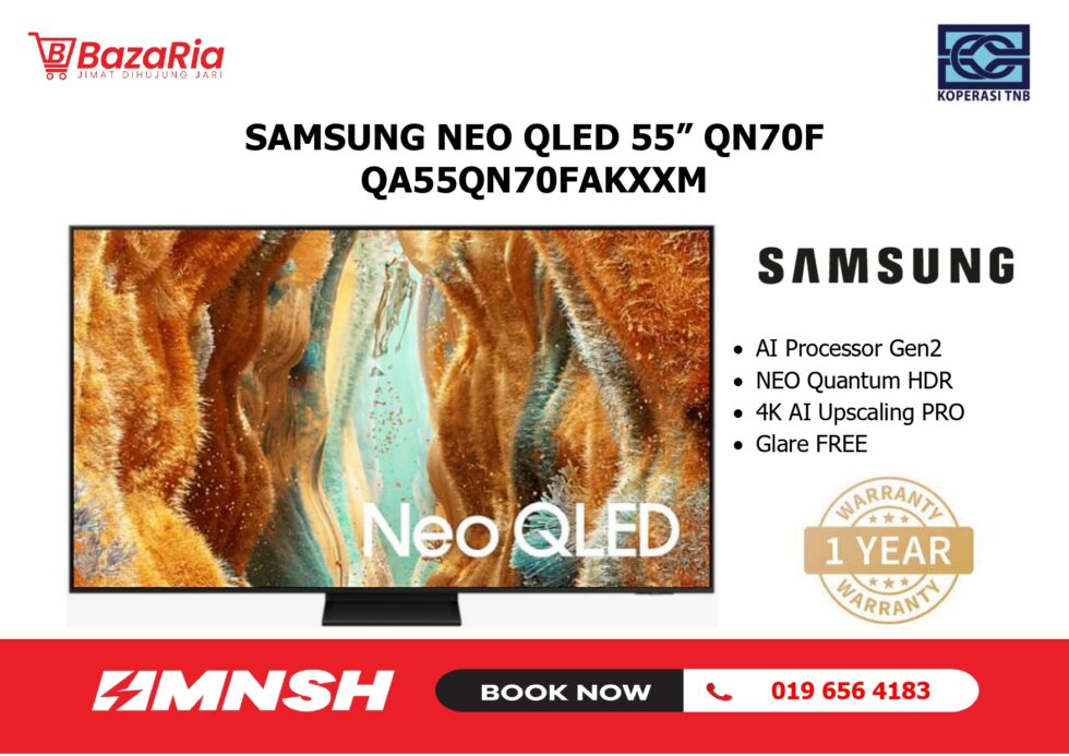 [MNSH] 55" SAMSUNG TV NEO QLED QN70F #QA55QN70FAKXXM