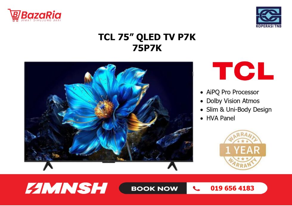 [MNSH] 75" TCL TV P7K QLED #75P7K
