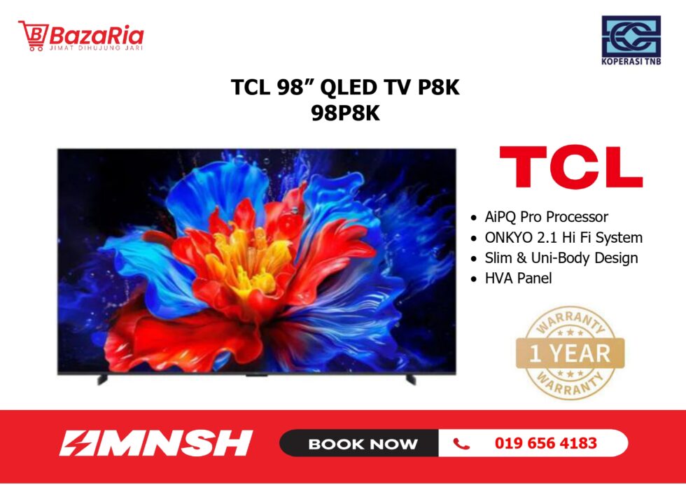 [MNSH] 98" TCL TV P8K QLED #98P8K