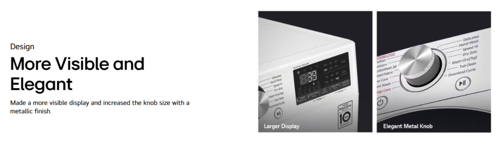 [MNSH] LG 10/6KG WASHER DRYER #FV1410H3P - Image 11