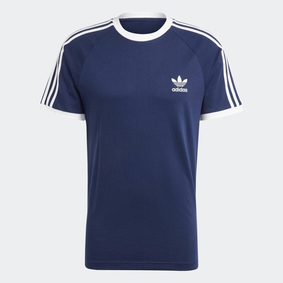 Adidas Lifestyle Adicolor Classics 3-Stripes Tee Men Blue IA4850 - Image 2