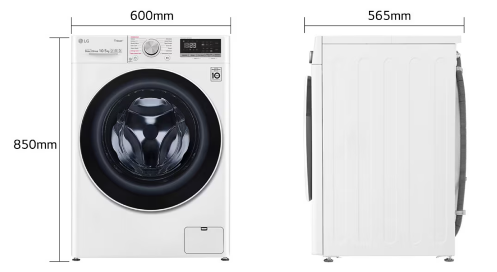 [MNSH] LG 10.5KG FRONT LOAD WASHER #FV1450S4W - Image 9