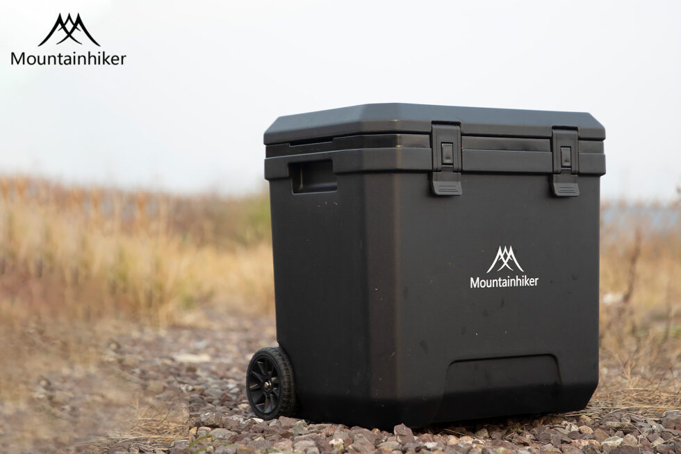 MOUNTAINHIKER 38L /43LOutdoor Camping Portable Cooler Ice Box Camping Outdoor Picnic Insulated Food Trolley Storage Box Freezer - Image 3