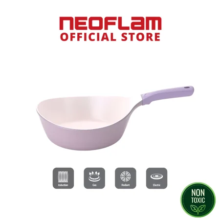 NEOFLAM Gaudi Healthy Ceramic Coating Wok (28cm)